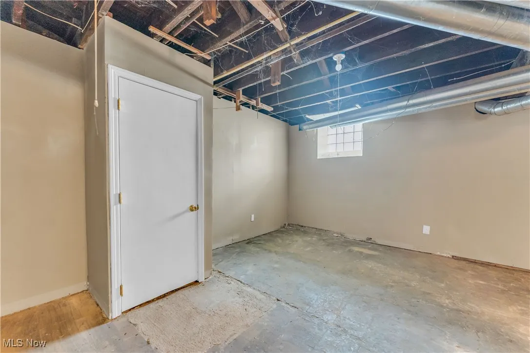 View of basement