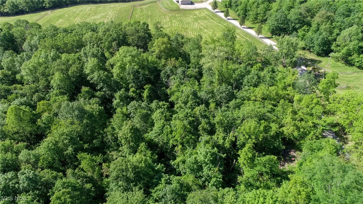 Aerial overview of property's location with rural landscape