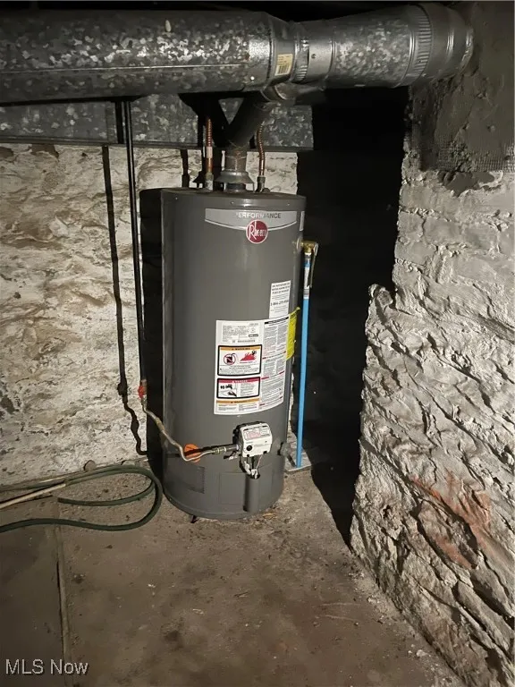 Utilities with gas water heater