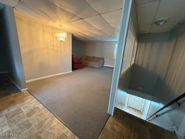 View of dining/Living room at top of stairs
