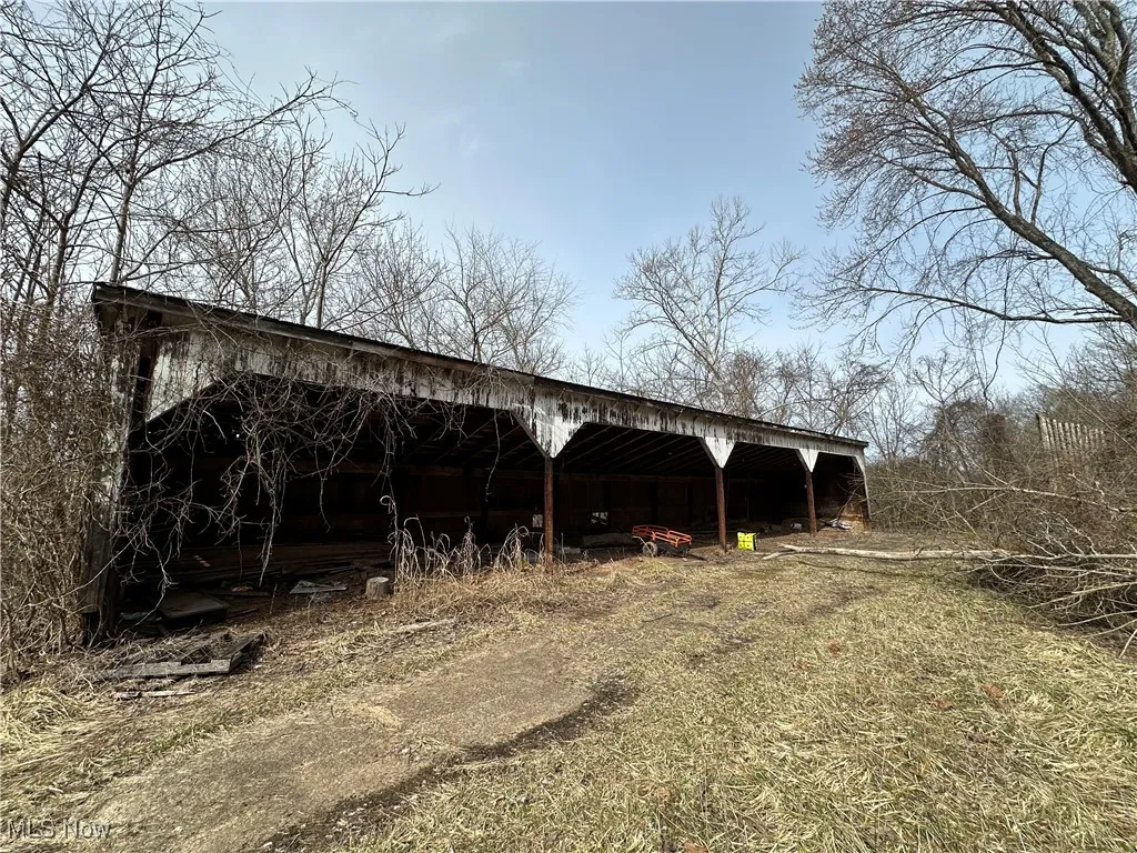 View of pole building