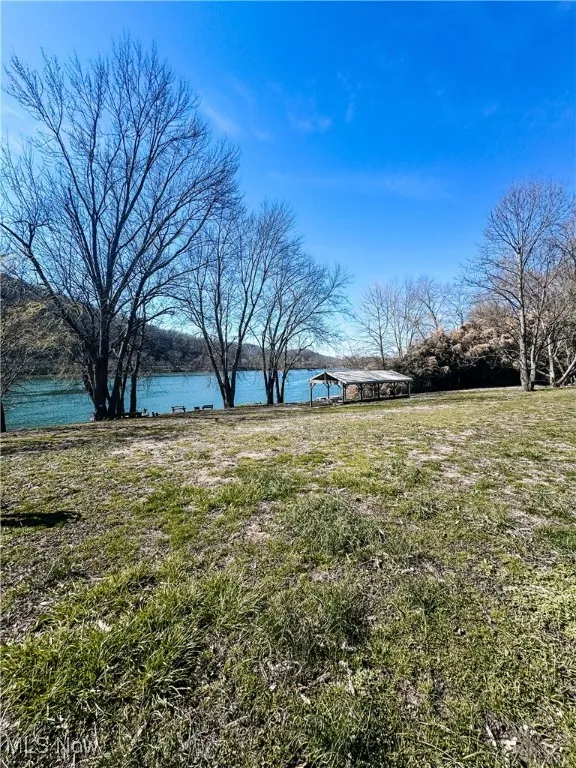 View of yard featuring a water view