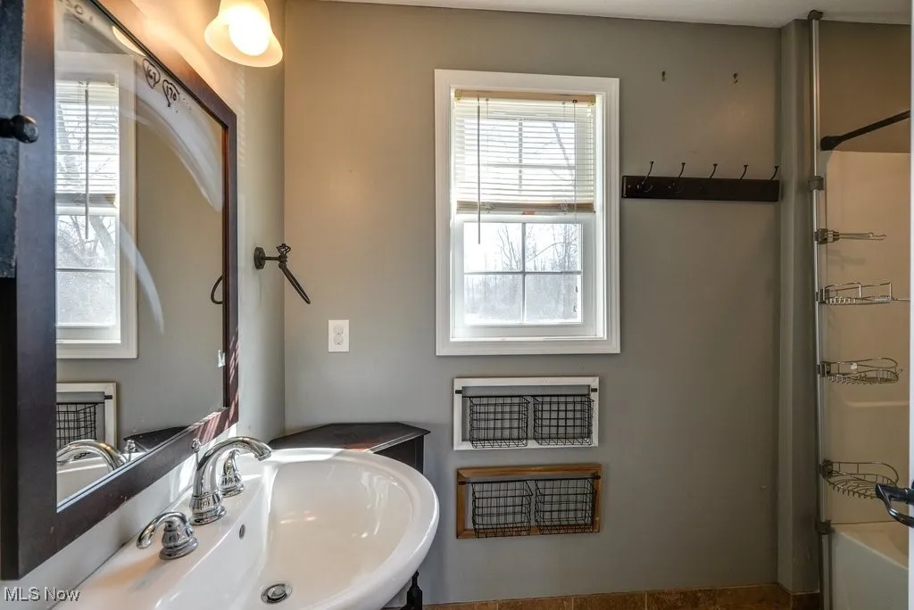 Bathroom off first floor bedroom/office.