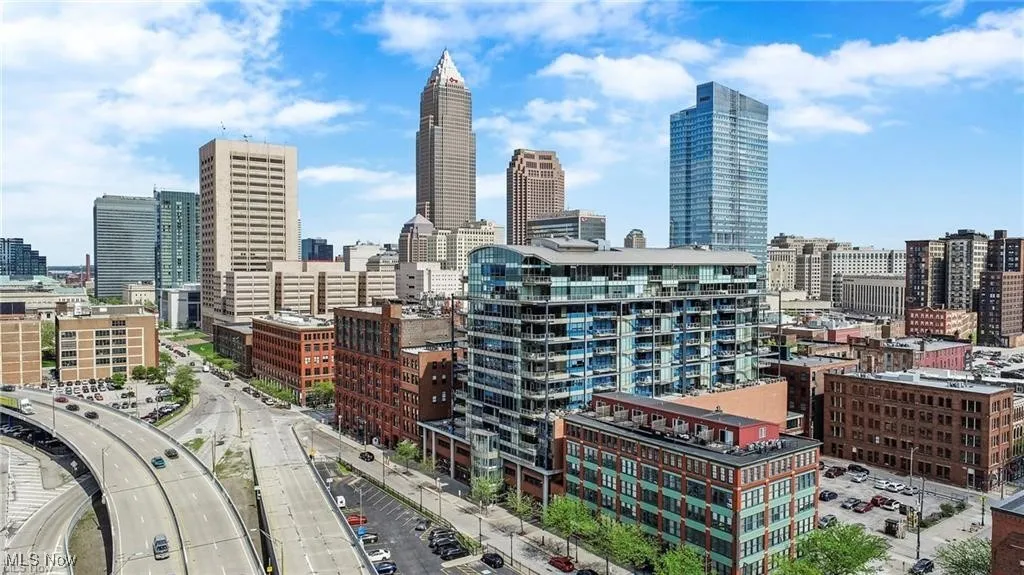 Property's view of city from common area terrace.