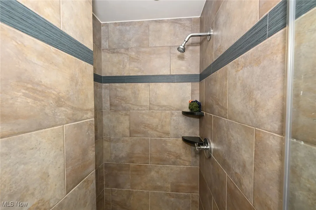 Details featuring tiled shower