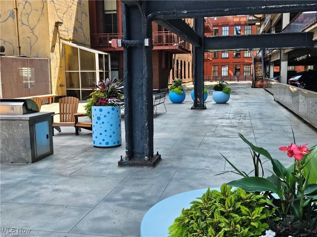 View of patio for common area patio