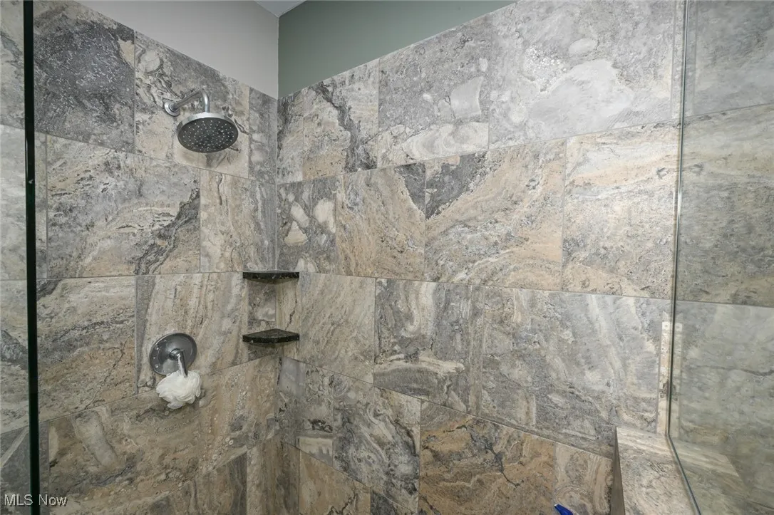 Details with tiled shower