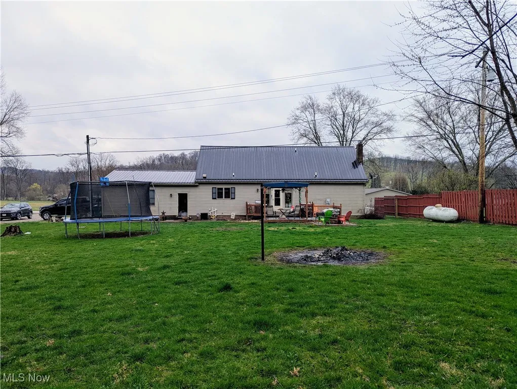 Large back yard