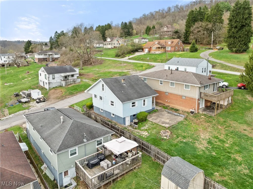 Drone / aerial view with a residential view