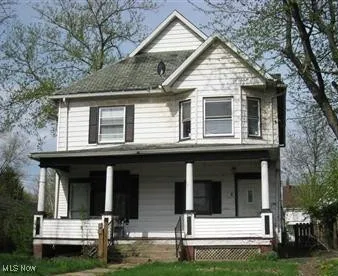 View of front of property featuring covered porch