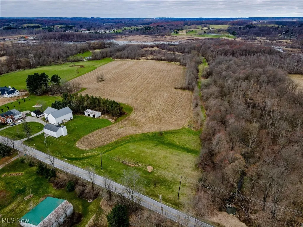 Aerial view featuring a rural view