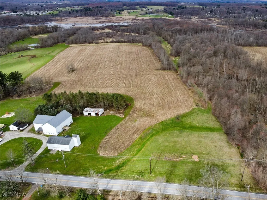 Bird's eye view featuring a rural view