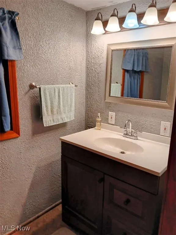 Half bathroom on second floor