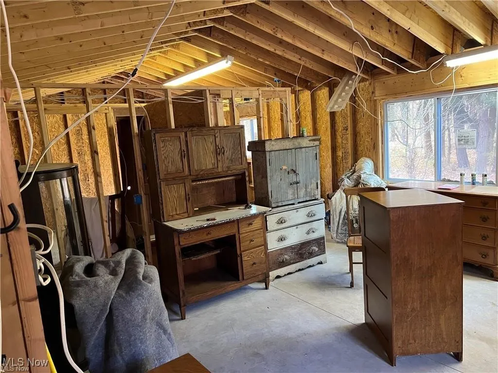 Framed in-law suite, office etc