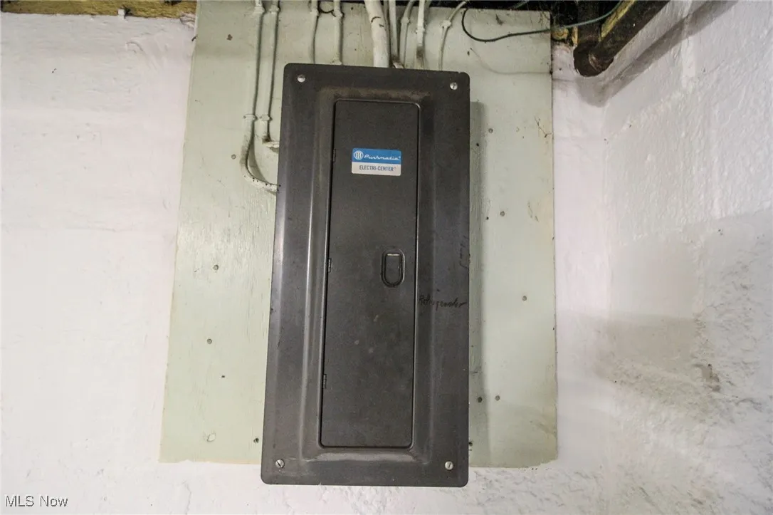 Utility room with electric panel