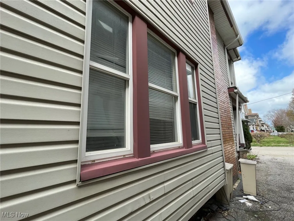 Eastside (driveway side) of the house.