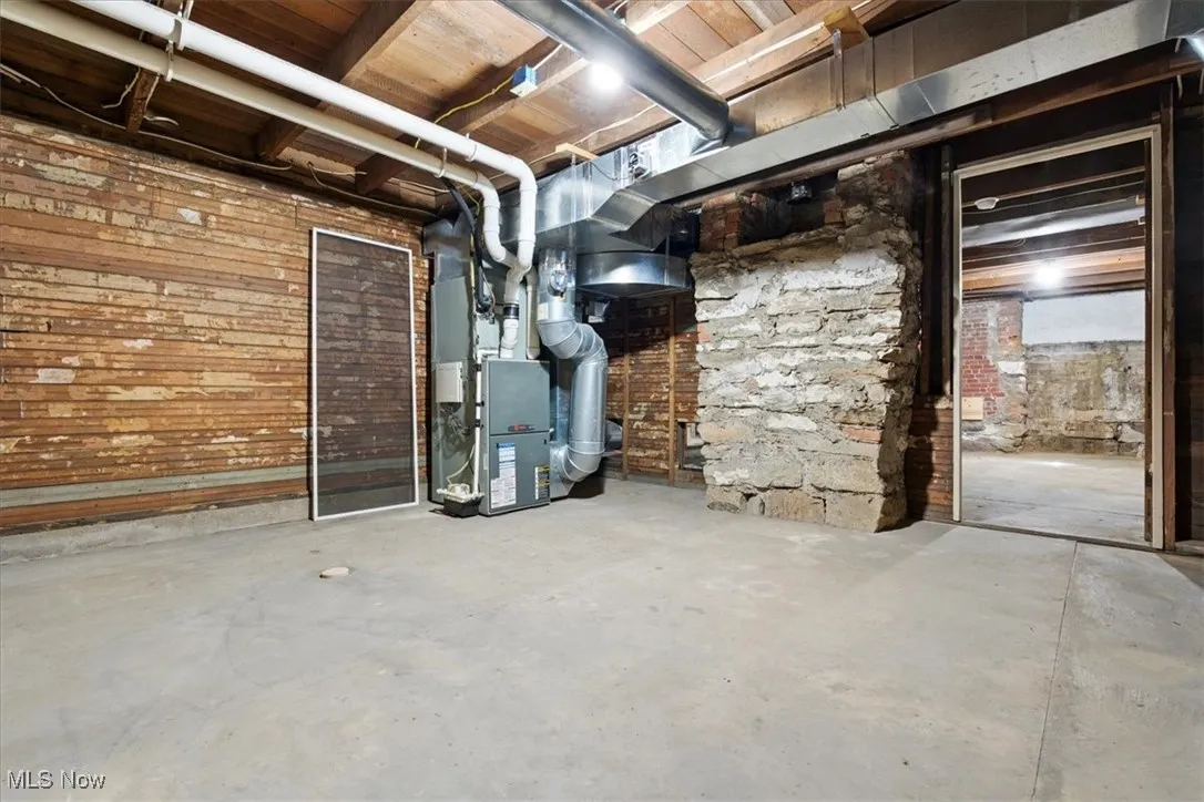 Furnace room in the basement