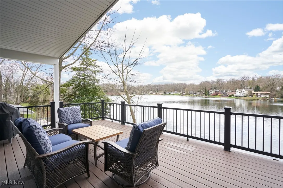 TRX deck off Primary suite featuring a water view and an outdoor hangout area