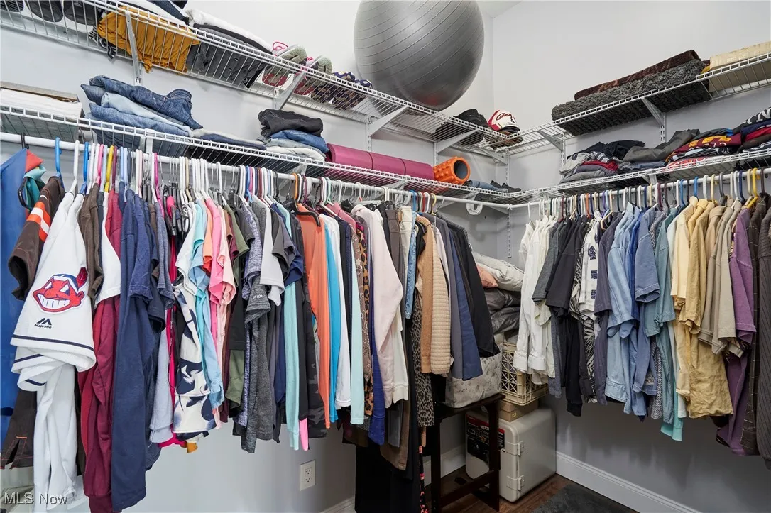 View of spacious closet