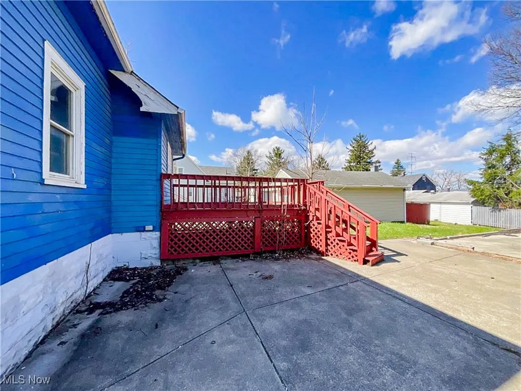 View of patio / terrace with a wooden deck