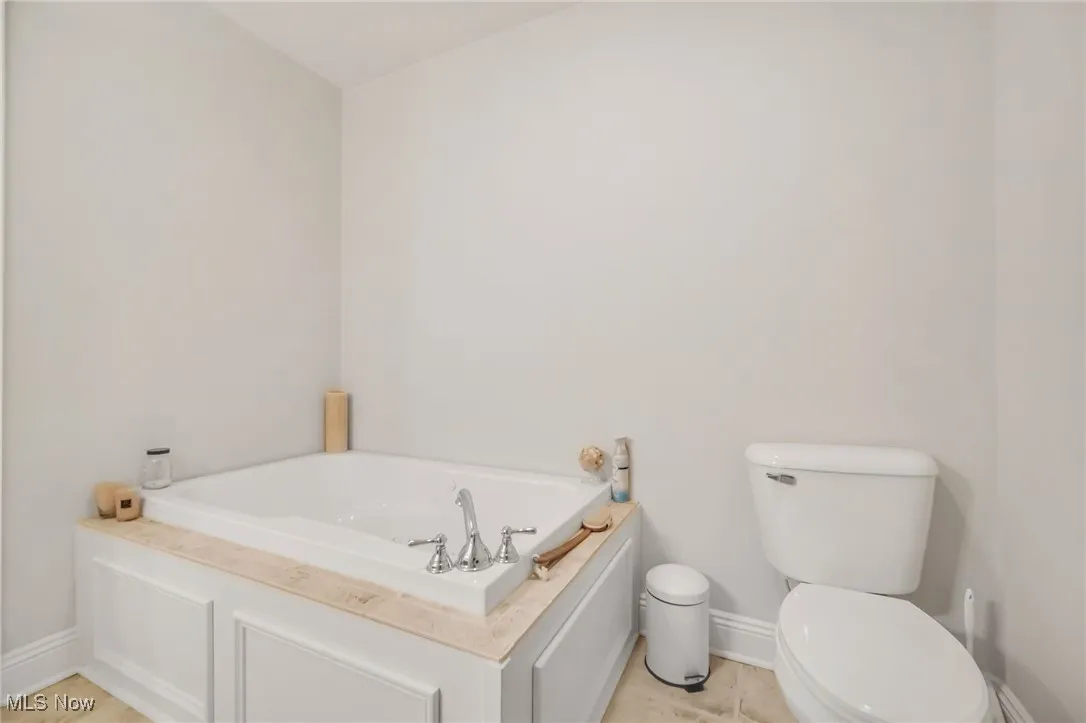 Walk-in shower and separate jacuzzi tub