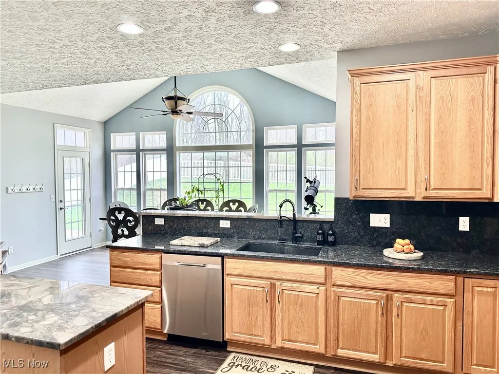 Kitchen overlooking the morning room