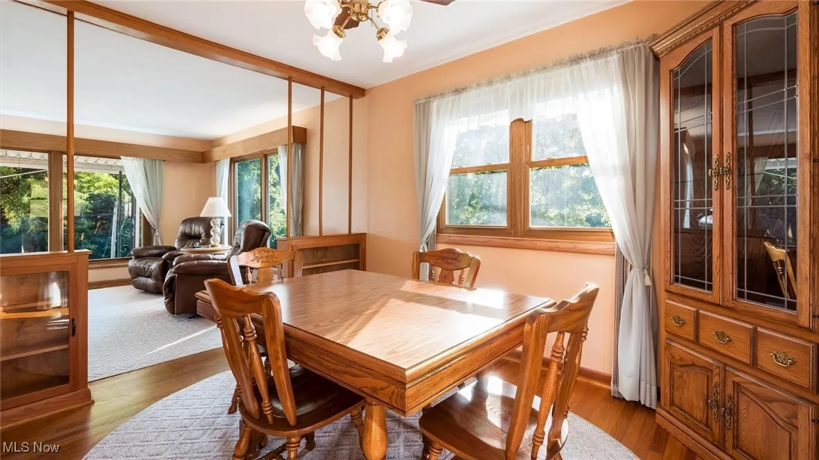 Dining room featuring dark wood finished floors