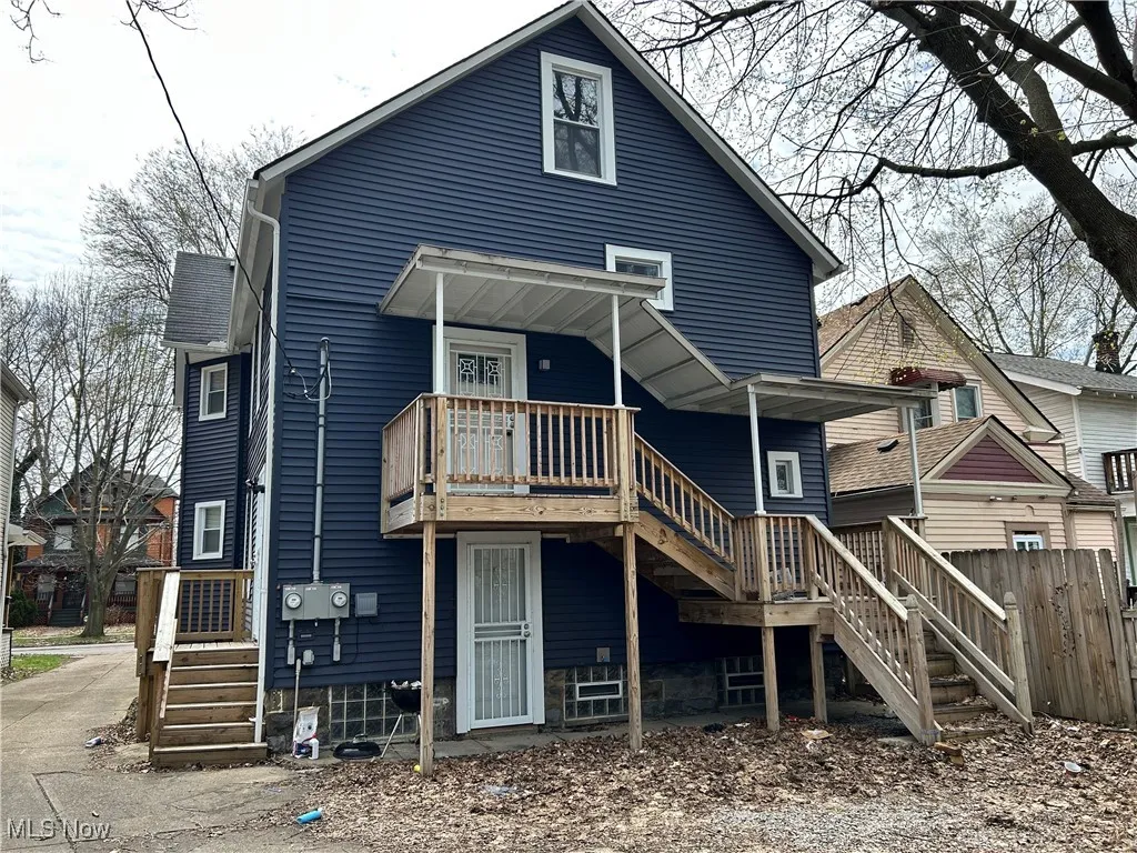 View of rear view of property