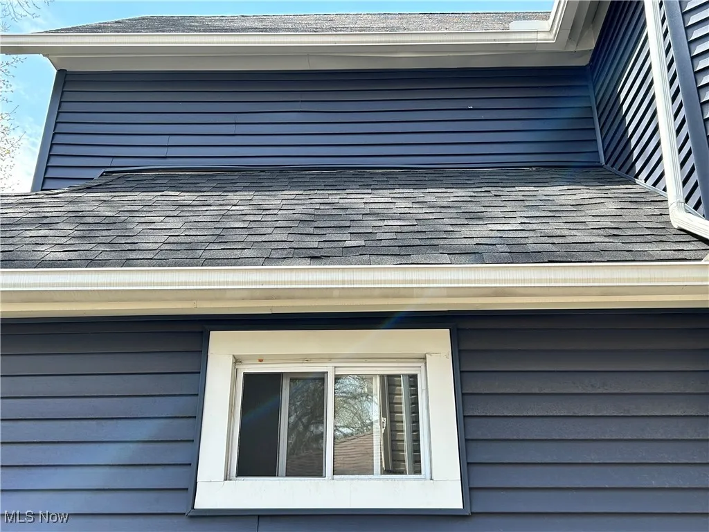 Details featuring a shingled roof