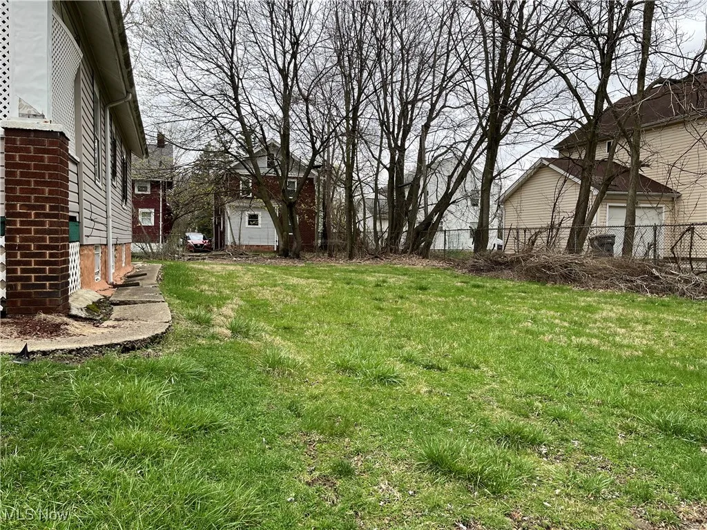 Side Yard to the right of the House
