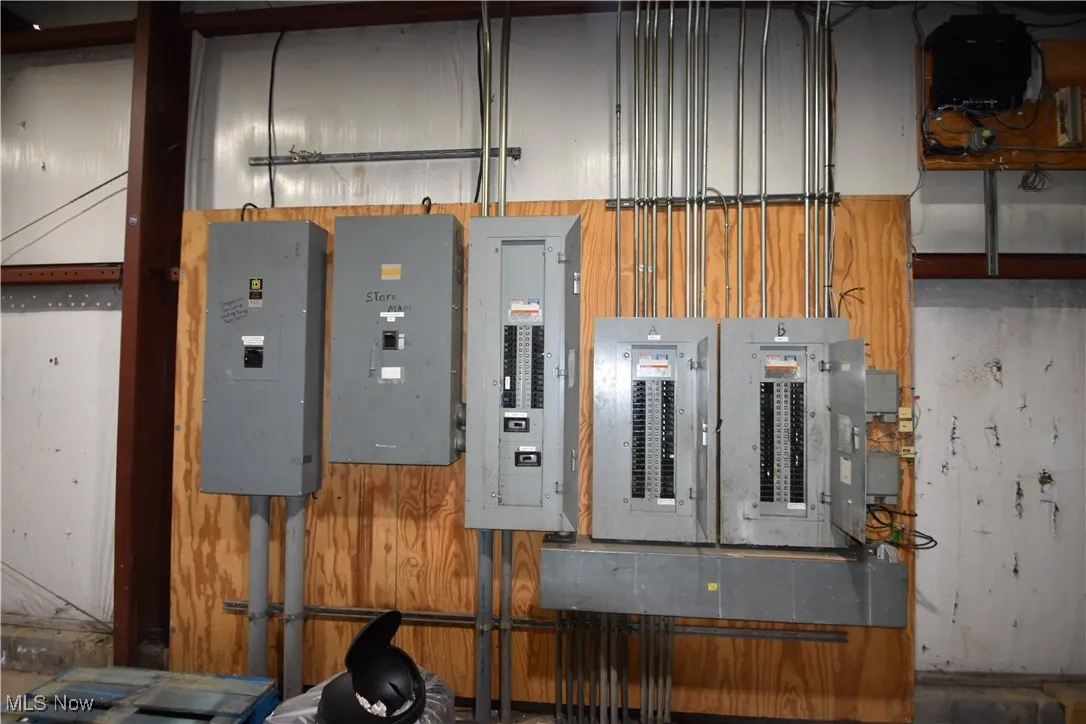 Utility room with electric panel