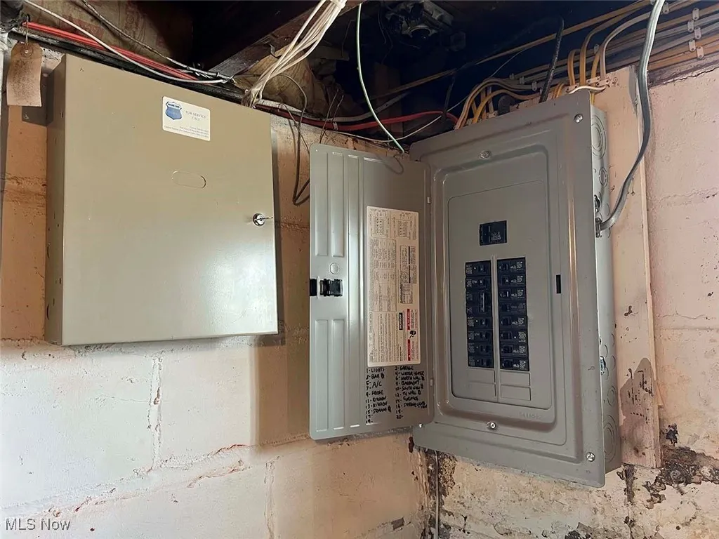 Utility room featuring electric panel