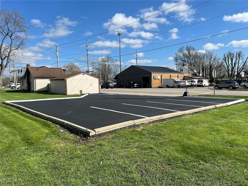 View of uncovered parking lot