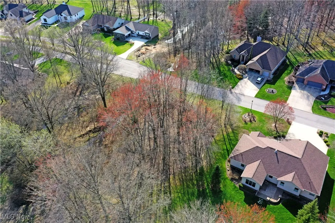 Bird's eye view with a residential view
