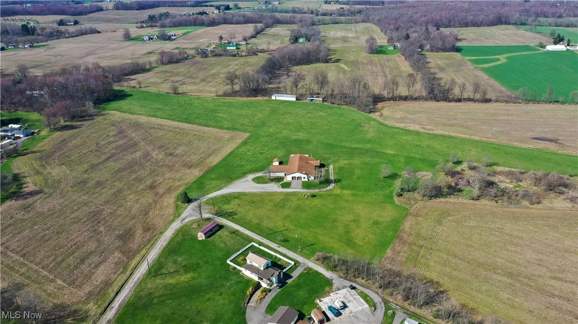 Bird's eye view with a rural view