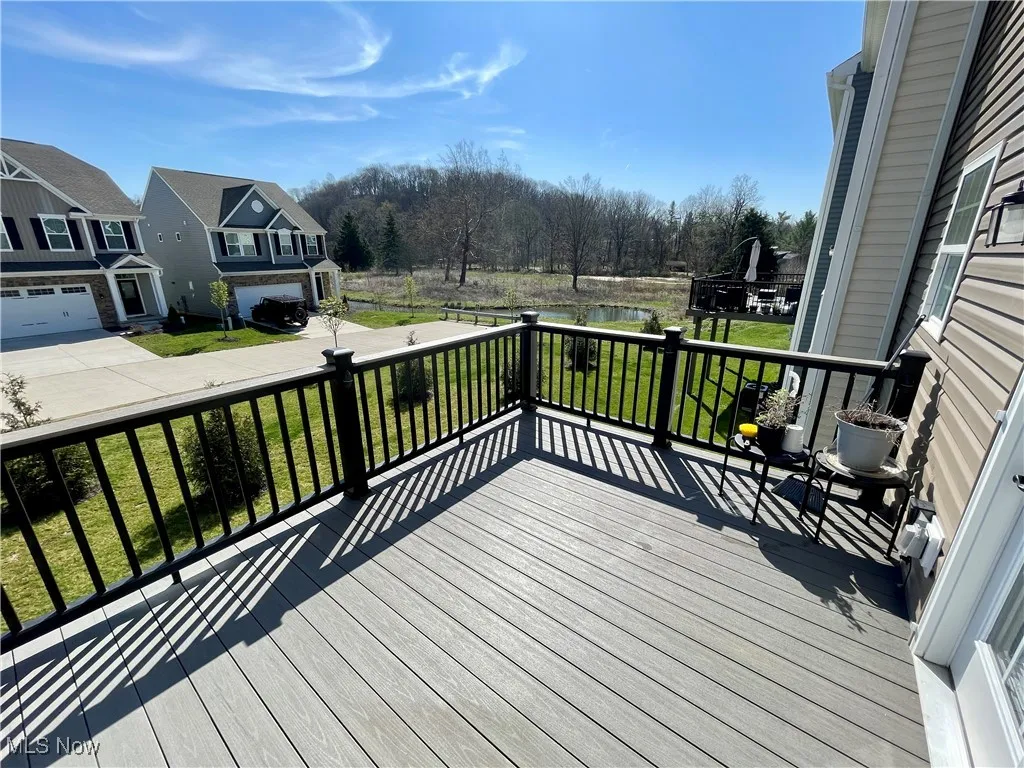 Deck off of kitchen