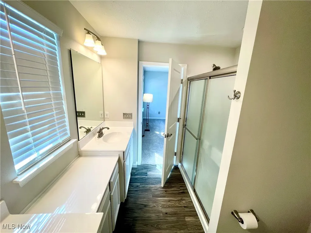 Bathroom in primary bedroom