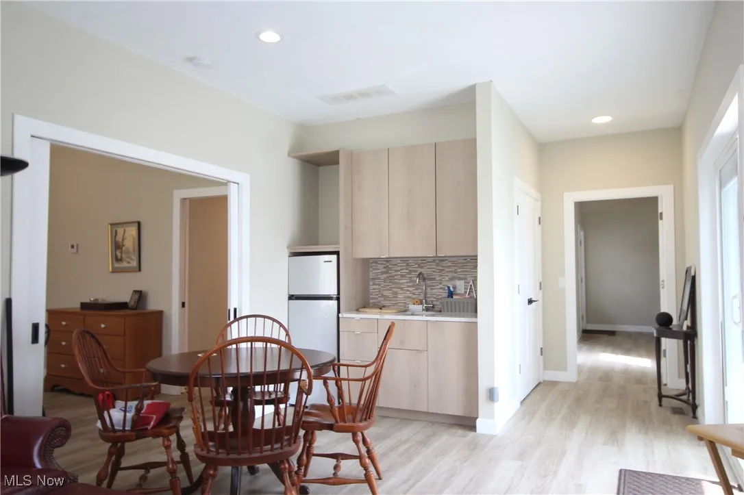 In-law suite living room with kitchenette