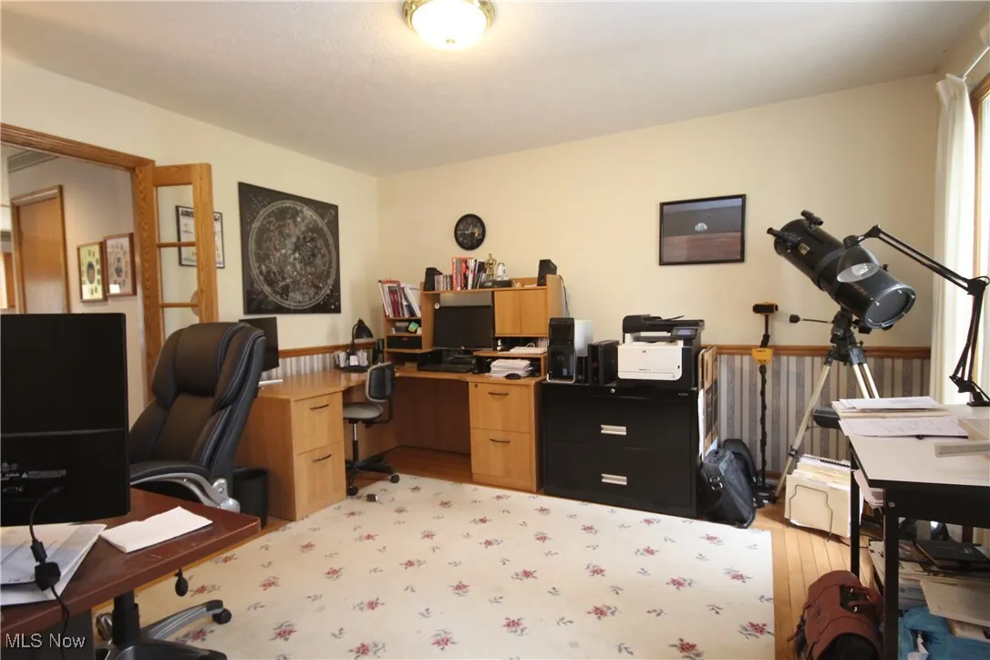 Dining room being used by current owner as an office.