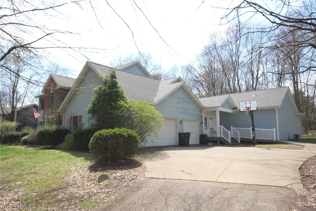 North side of the home