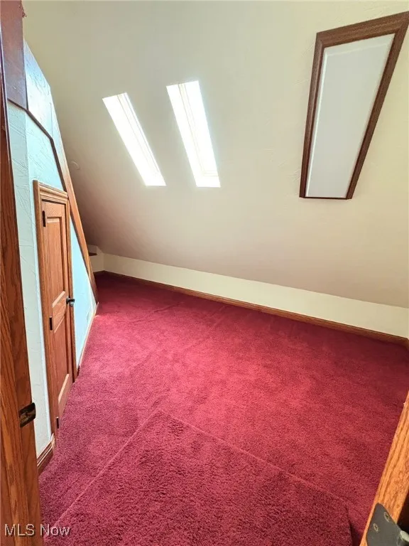 The second upstairs Bonus room with skylights