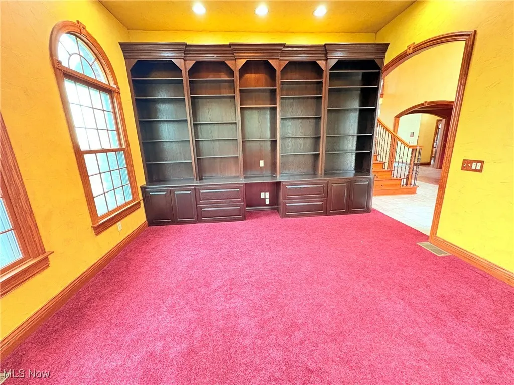 built-in bookshelf