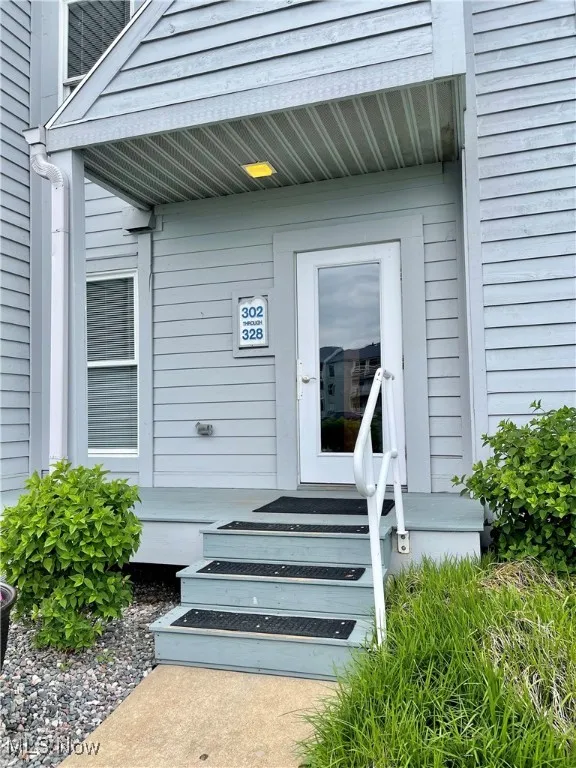 View of exterior entry