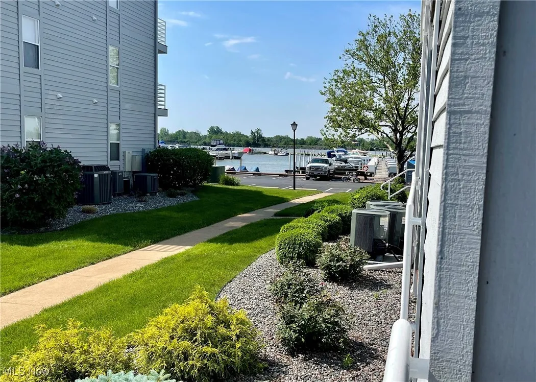 Surrounding community with a lawn