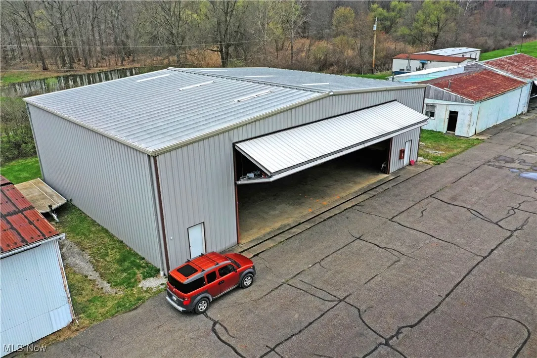 View of pole building