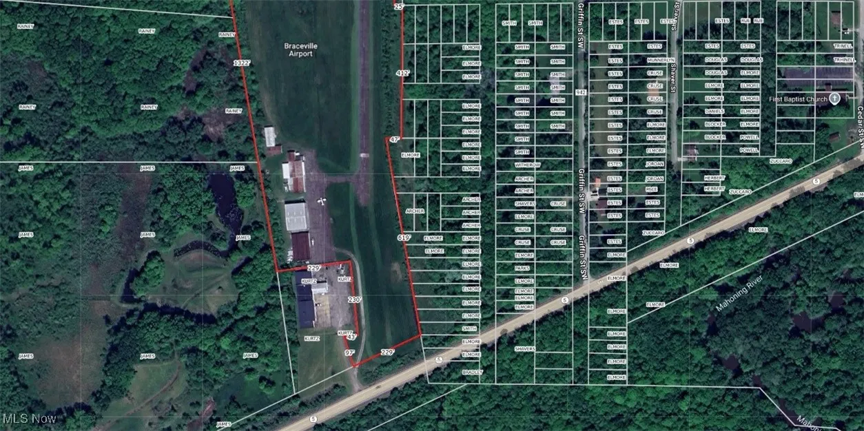 Map of property location with property boundaries highlighted