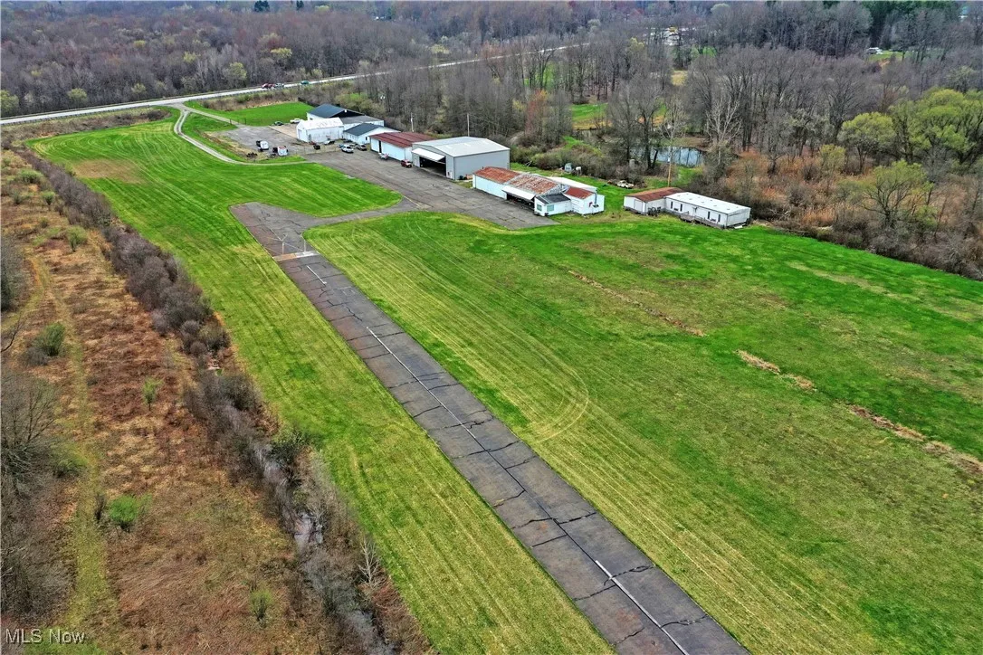 Bird's eye view with a rural view and a forest view