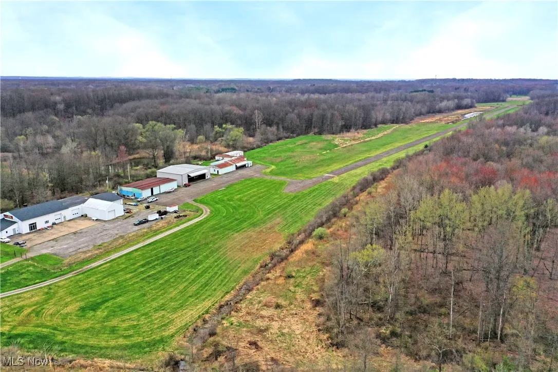 Drone / aerial view with a rural view and a forest view