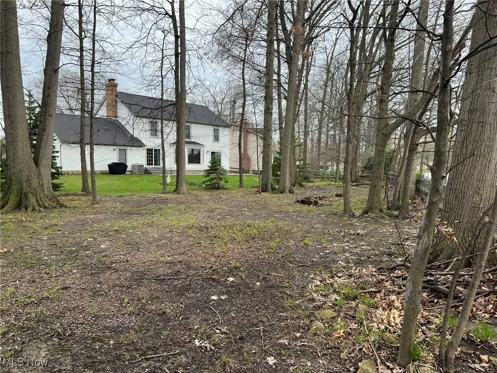 View of yard featuring central air condition unit