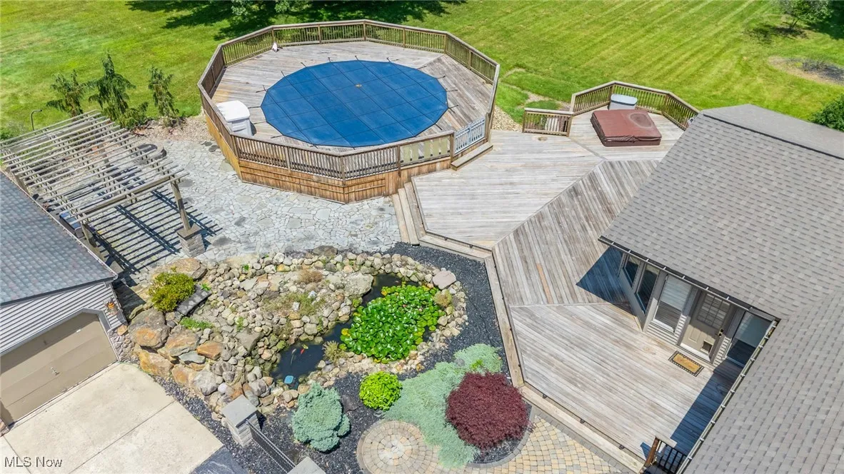 View from above of property